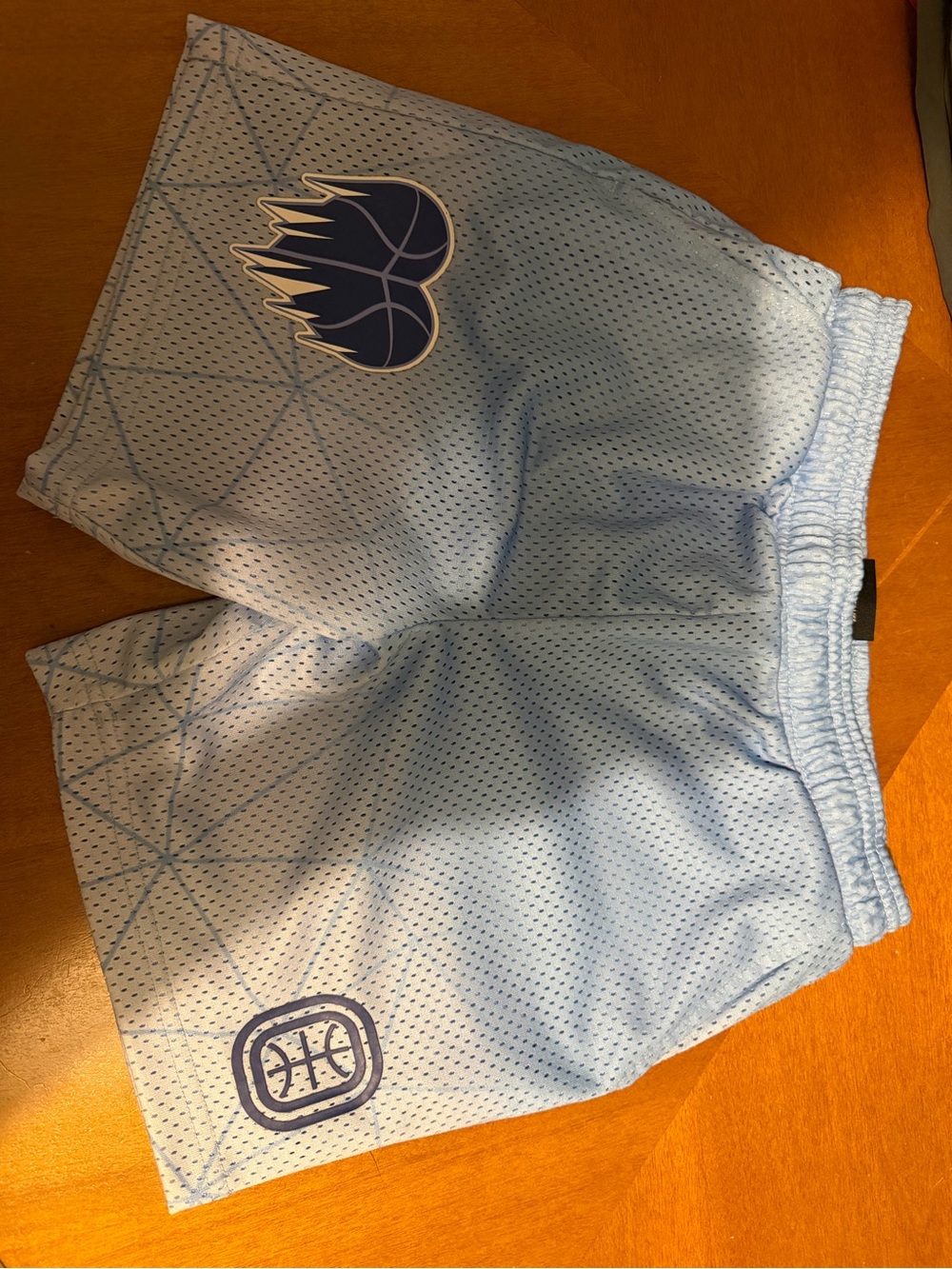 OTE Light Blue Kids' Mesh Athletic Shorts